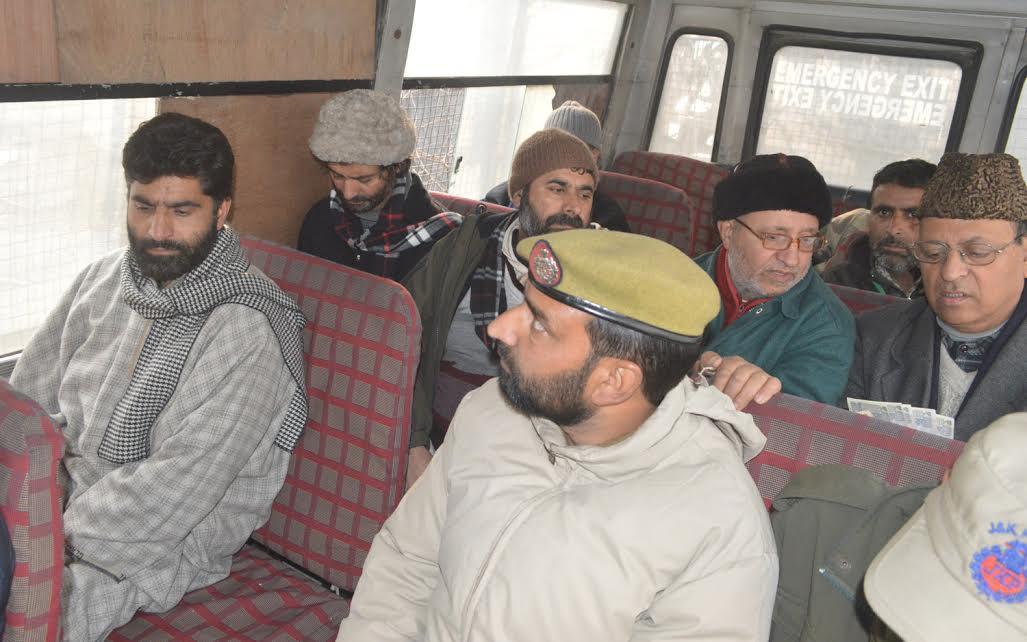 Malik, others shifted to Srinagar central jail on ten days judicial custody.